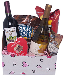 Red, White and Sweet on you Gift Basket