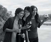 Ladies Drinking Wine