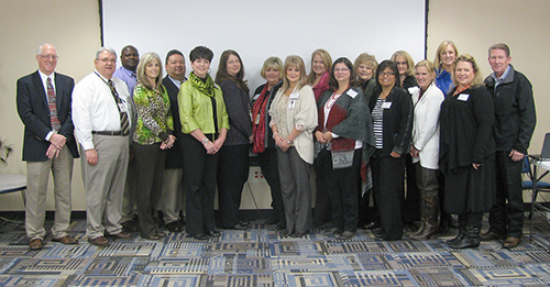 Group photo of area school Principals