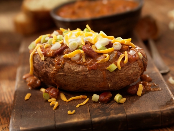 Loaded Chili Baked Potato Loaded Chili Baked Potato