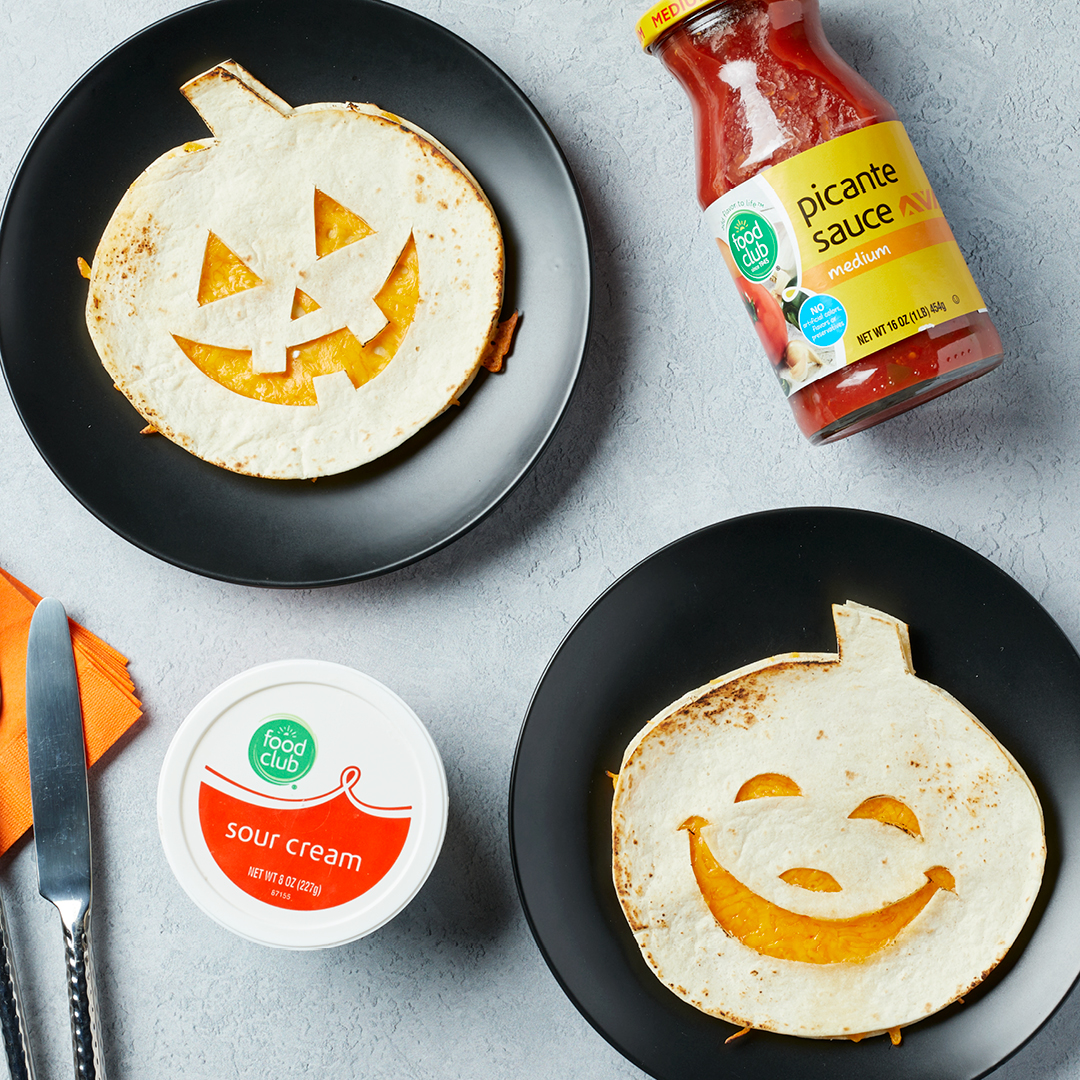 Halloween JackOLantern Quesadillas Brookshire Brothers
