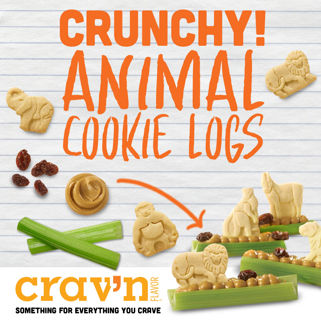 Crunchy Animal Cookie Logs