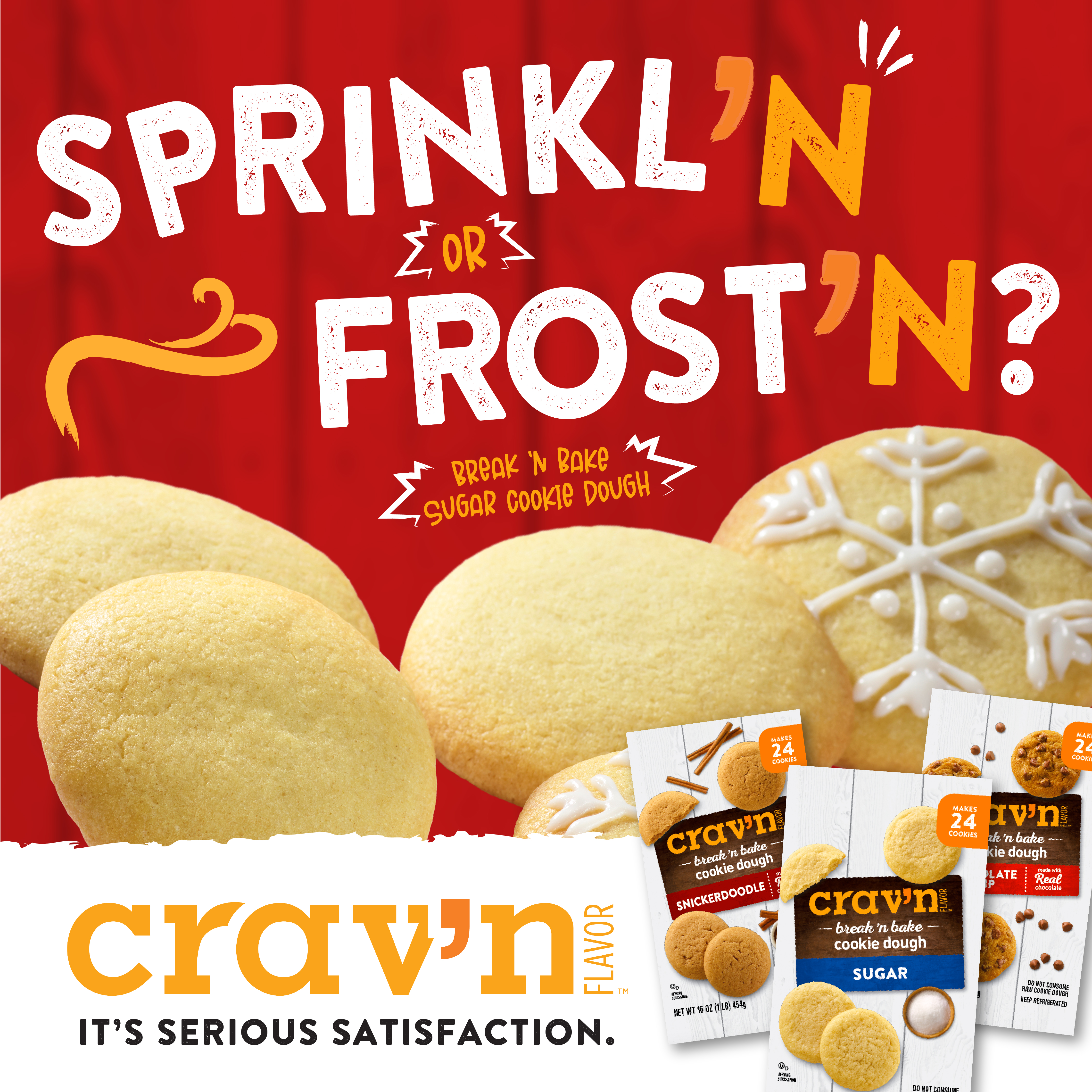 Crav'n Flavor Refrigerated Cookies