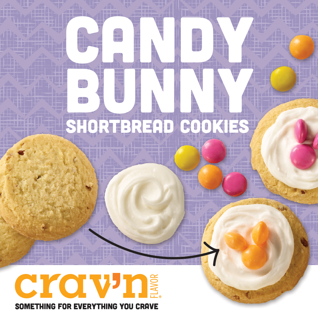 Candy Bunny Shortbread Cookies