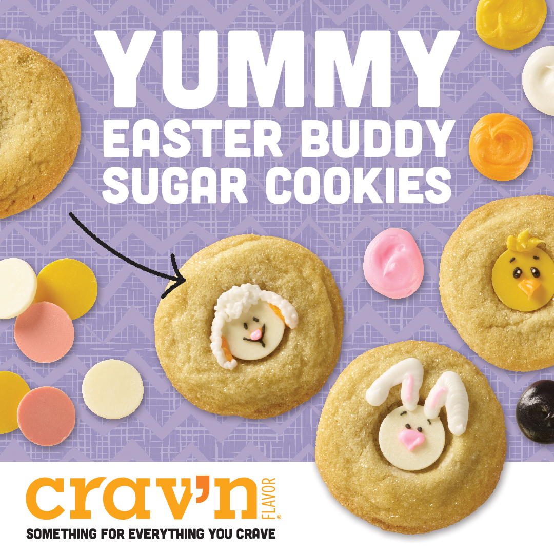 Yummy Easter Buddy Sugar Cookies
