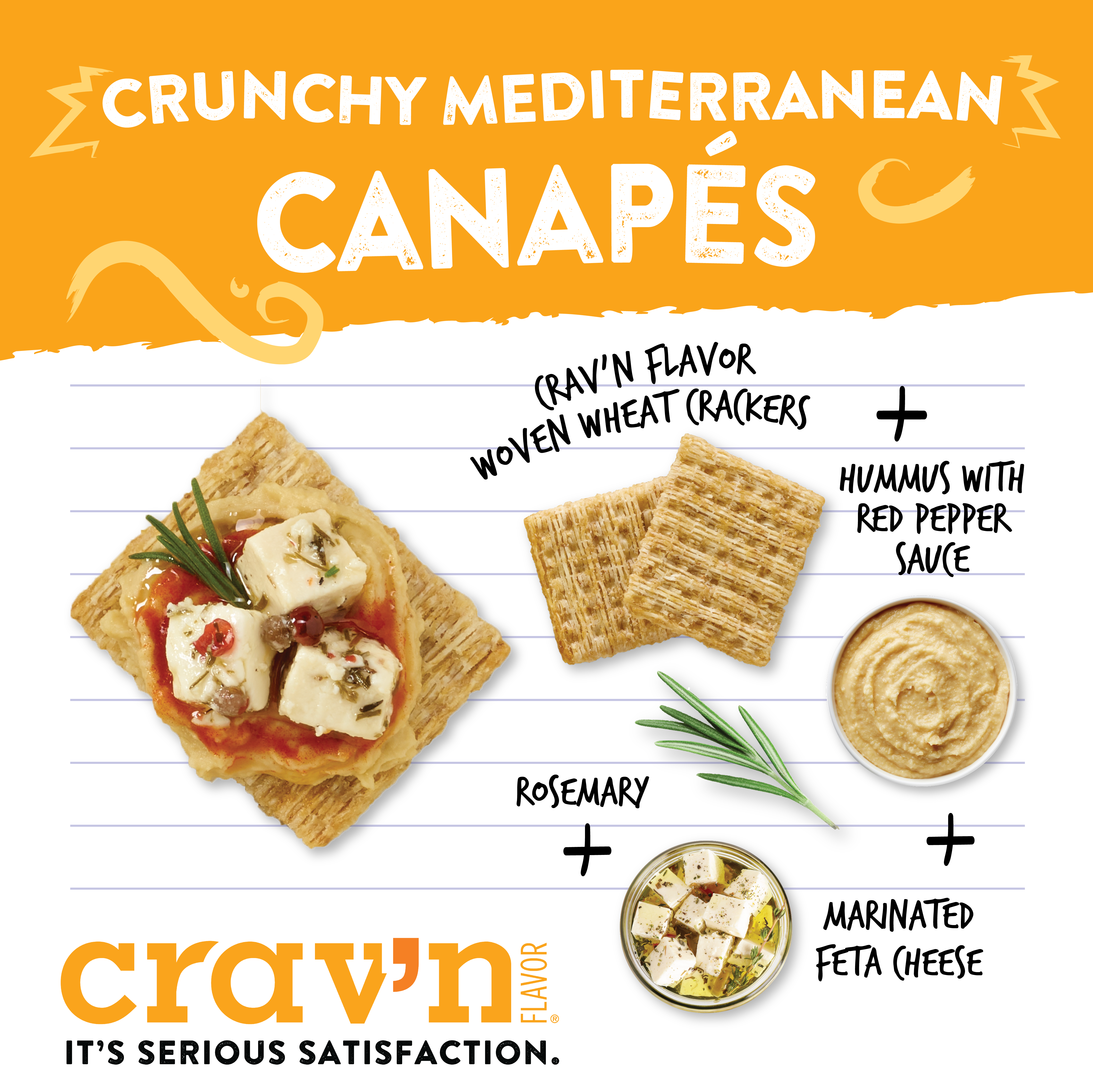Crunchy Mediterranean Canapés