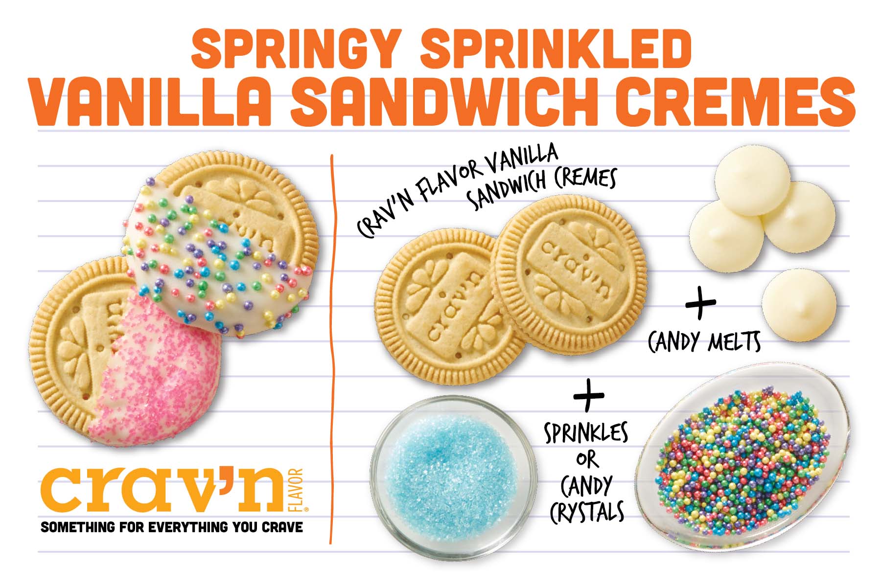 Springy Sprinkled Vanilla Sandwich Creams