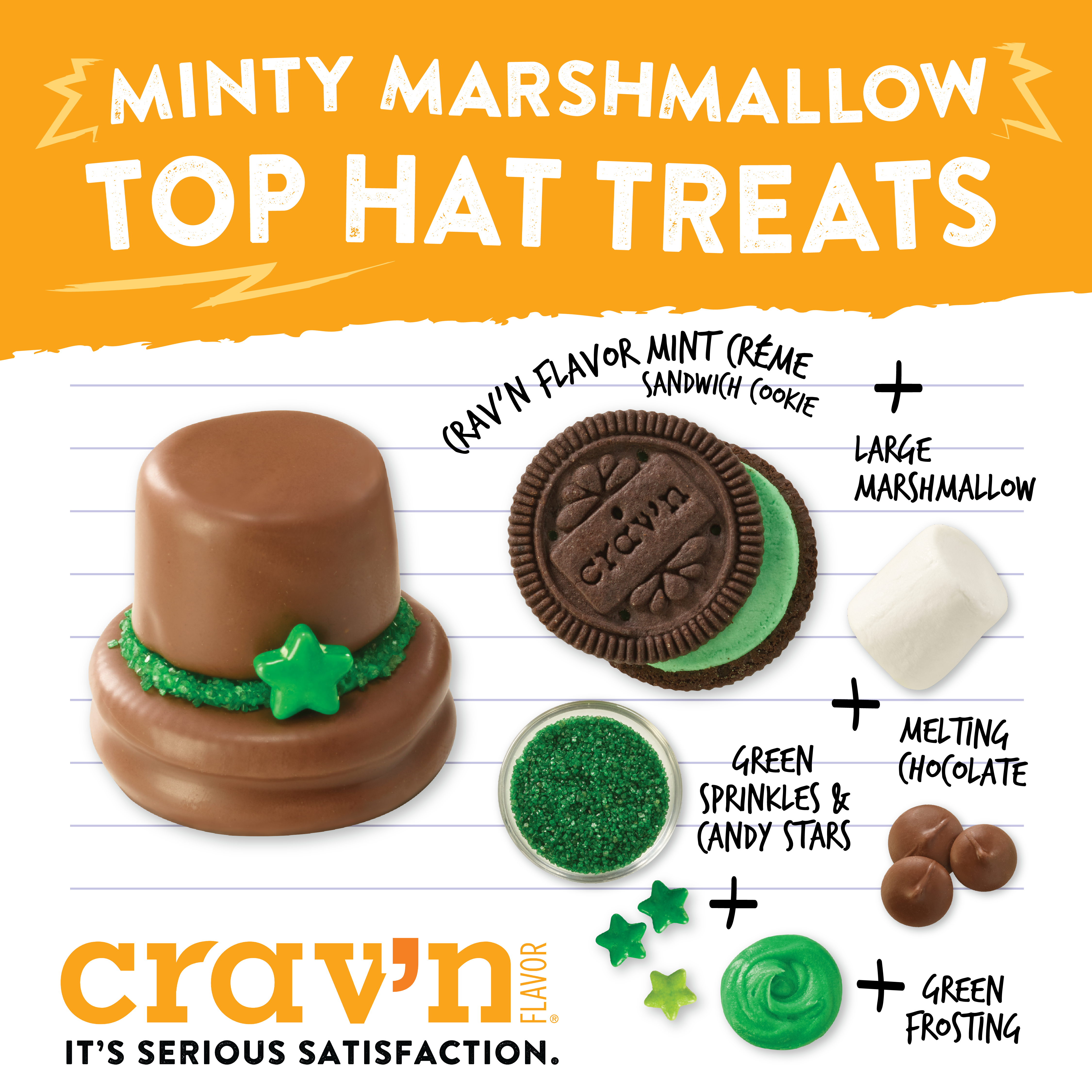 Minty Marshmallow Top Hat Treats
