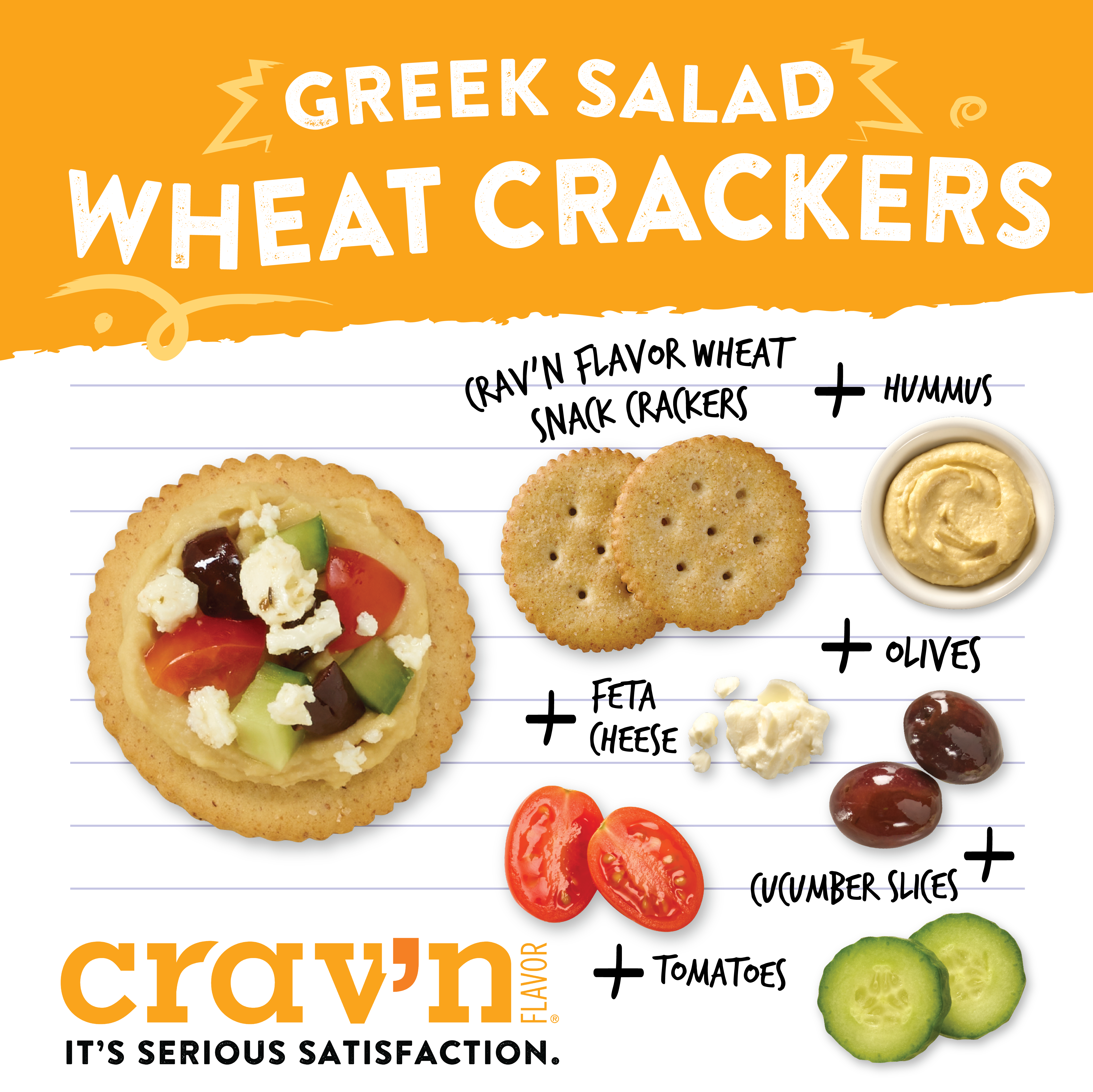 Greek Salad Wheat Crackers