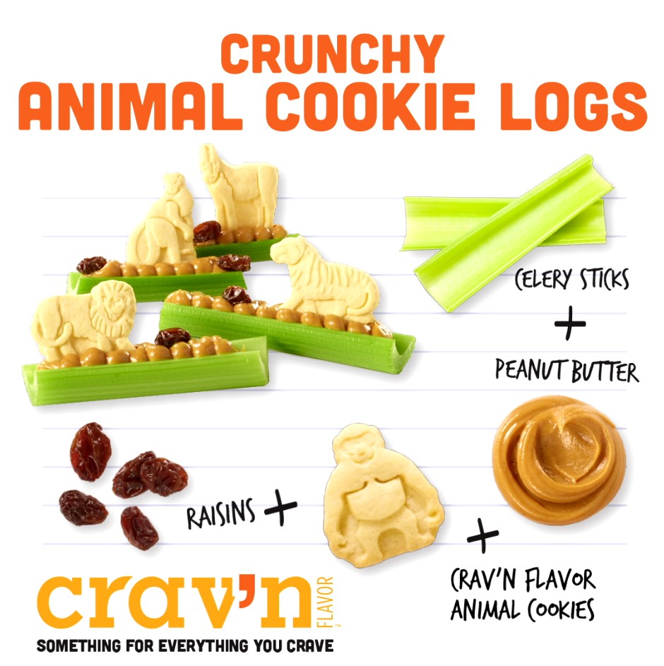 Crunchy Animal Cookie Logs
