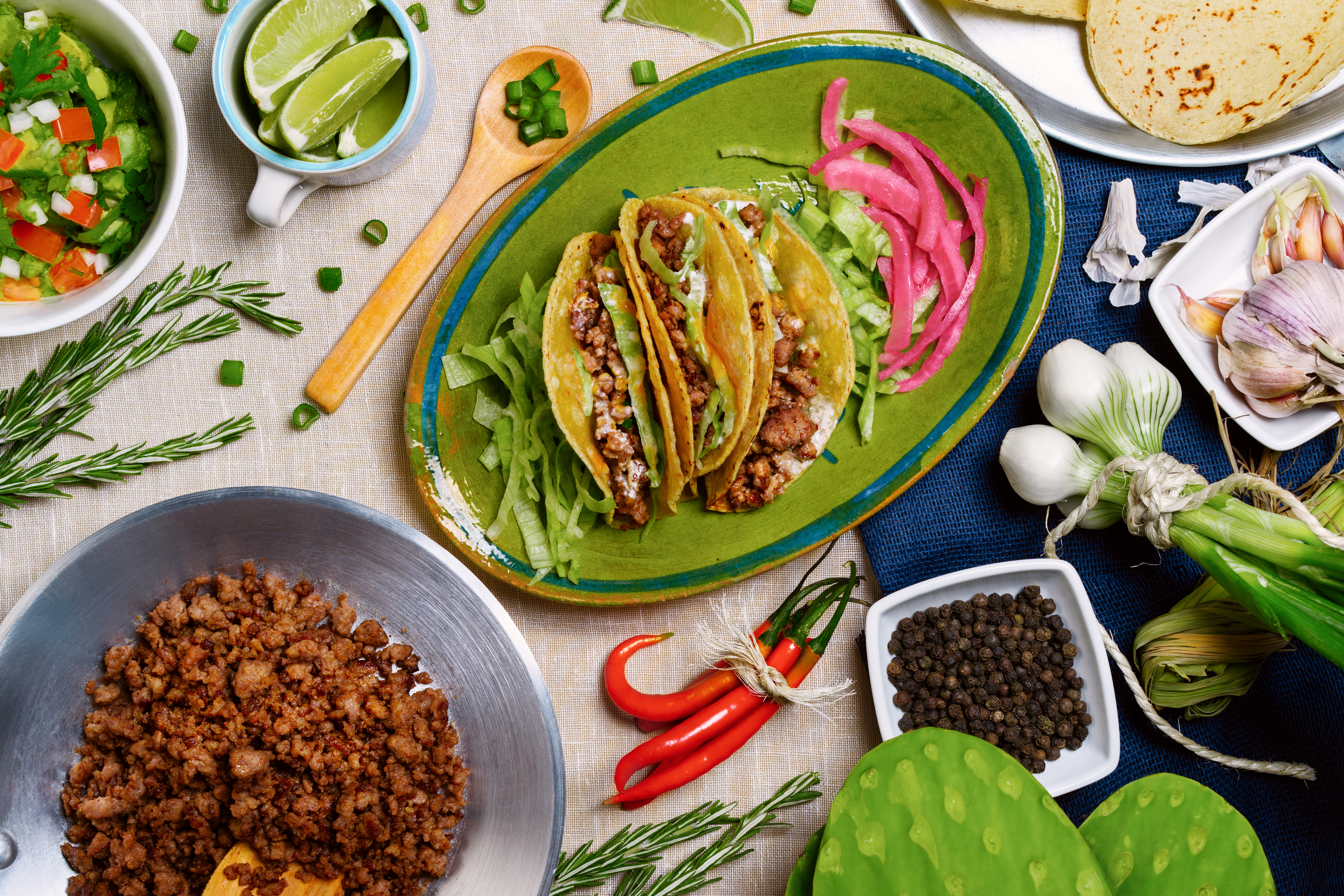 Ground Beef Tacos with Zingy Lime Juice
