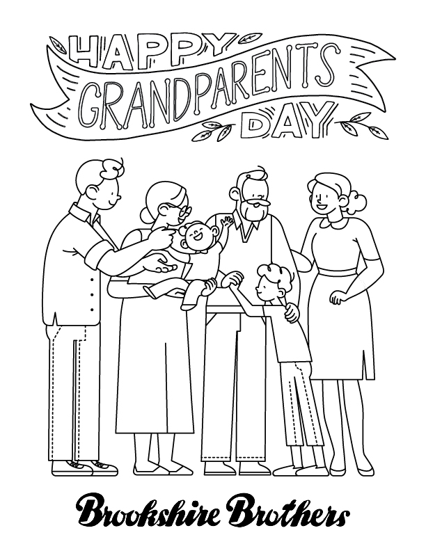 Grandparents Day Coloring Page