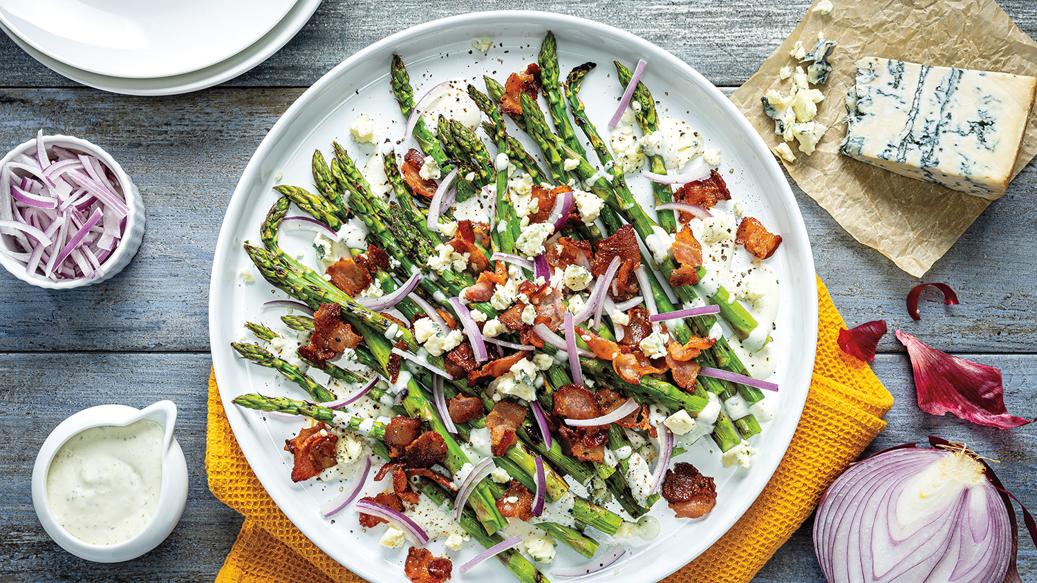 Grilled Bacon Asparagus Salad