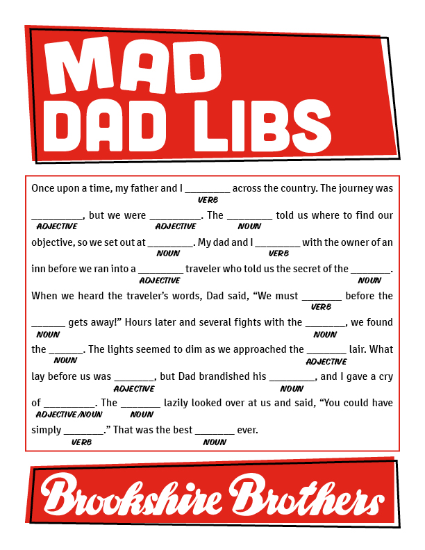 Mad Dad Libs