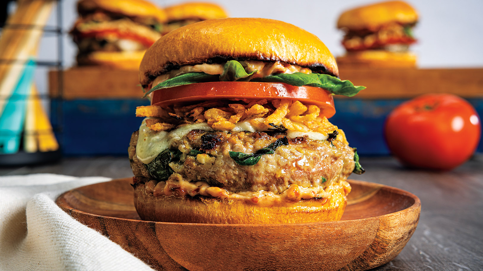 Tuscan Turkey Burgers with SunDried Tomato Brookshire Brothers