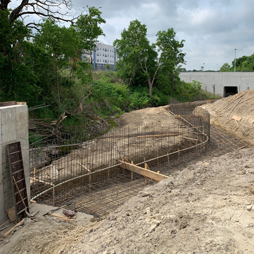 College Station Retention Wall