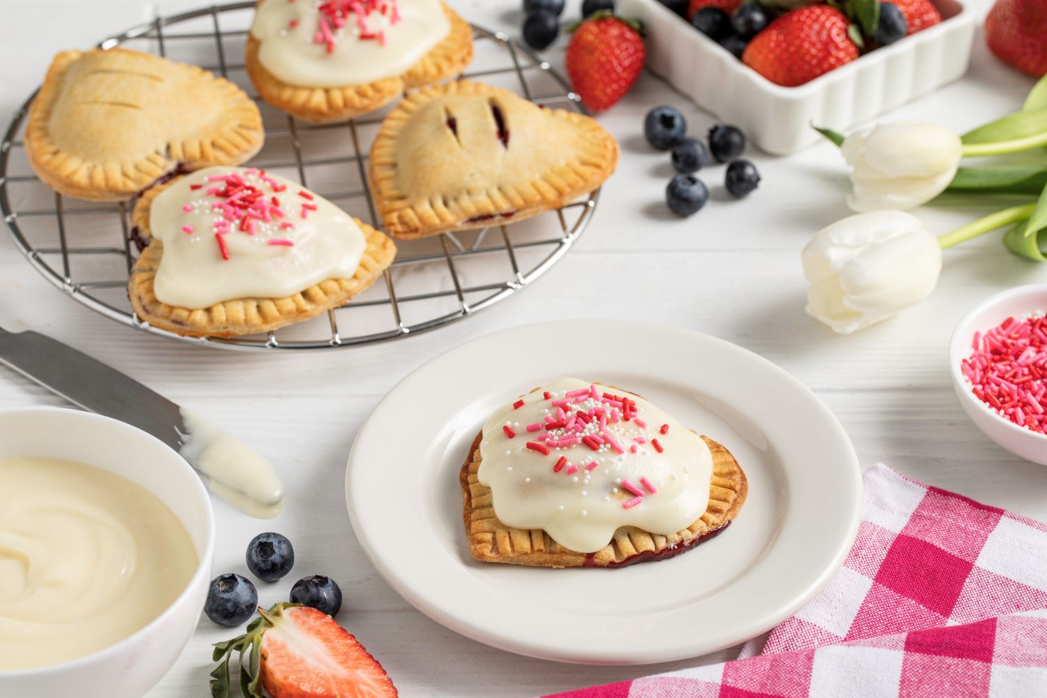 Heart-Shaped Berry Hand Pies