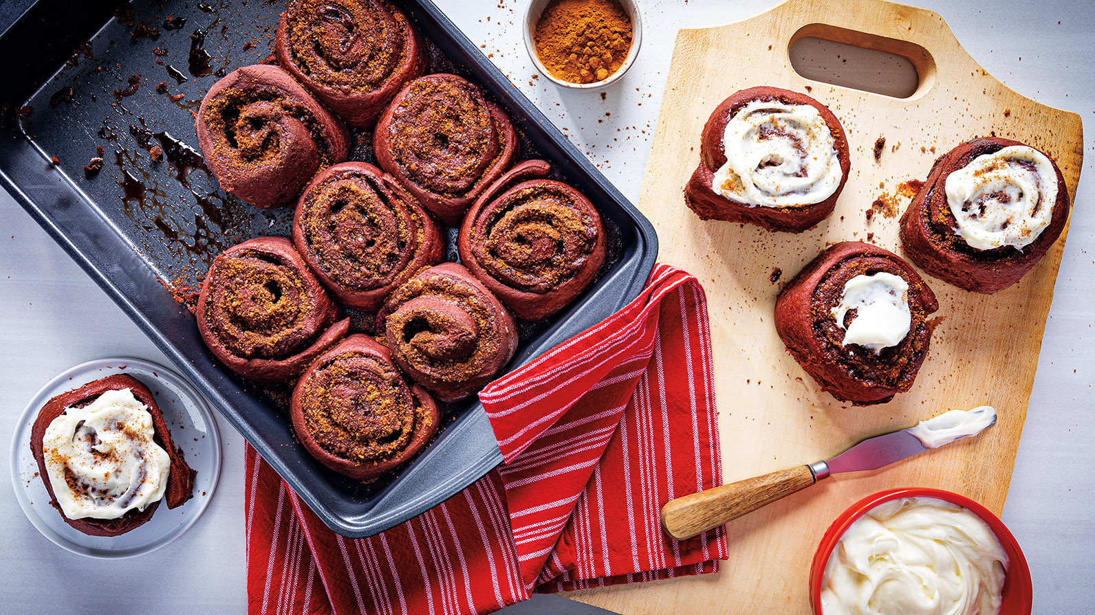 Red Velvet Cinnamon Rolls