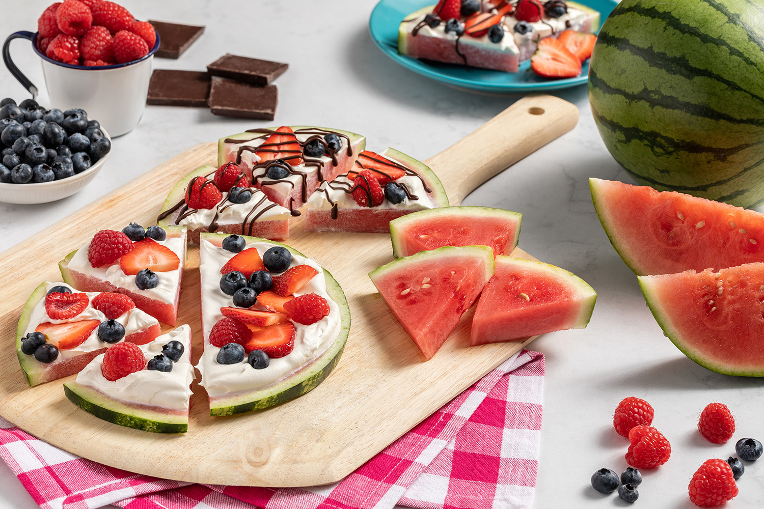 Watermelon Dessert Pizza