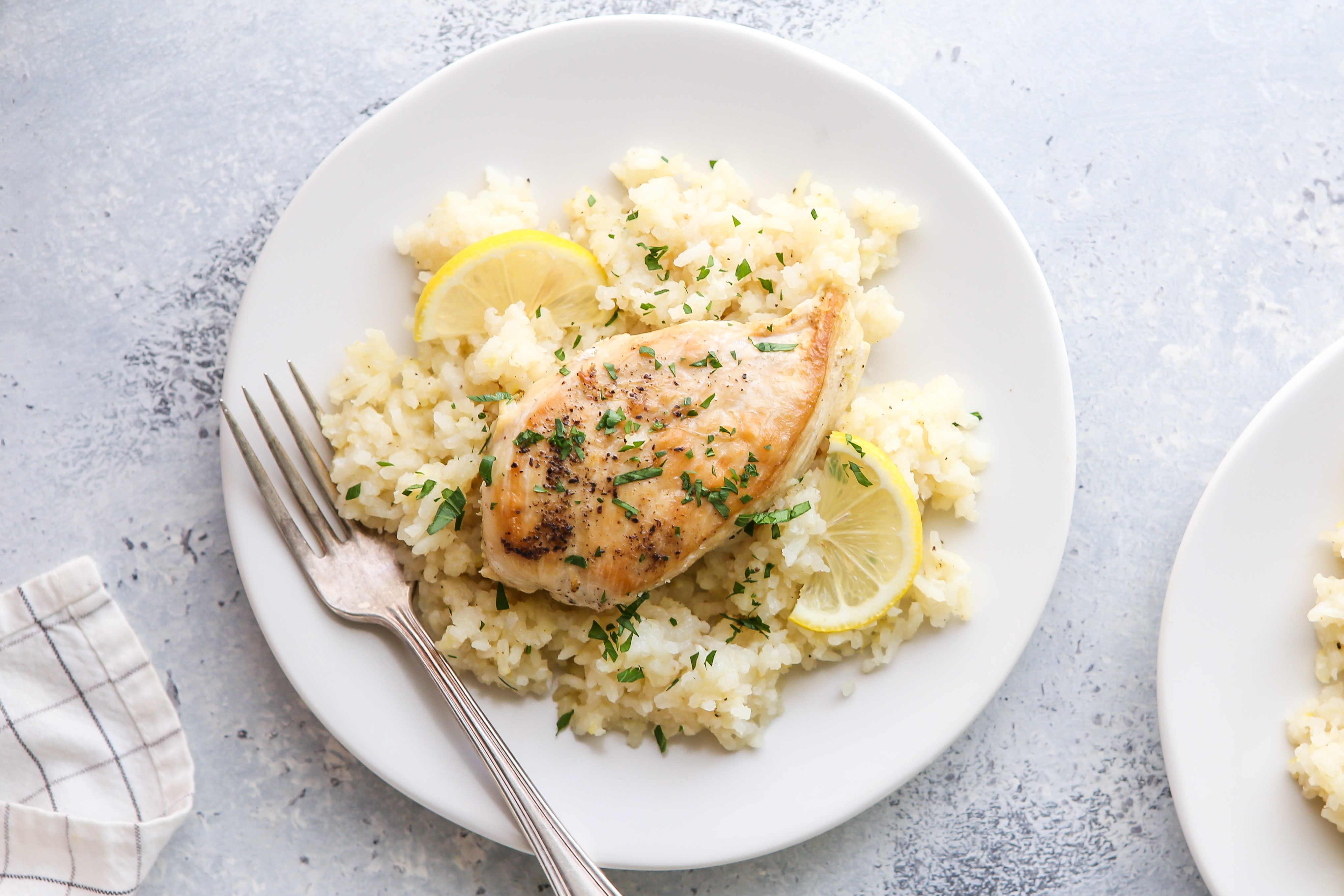Slow cooker Lemon Chicken and Rice