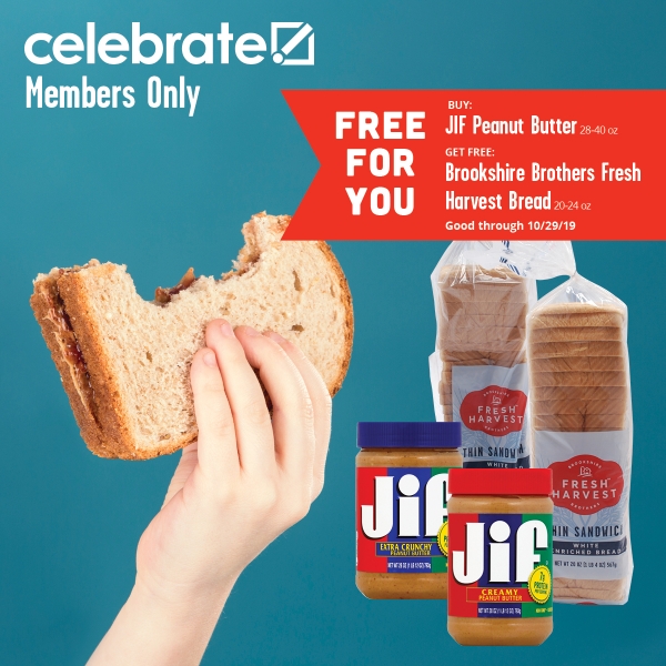 Celebrate Peanut Butter Sandwiches with Jif Jif Peanut Butter