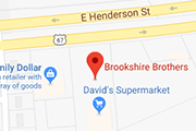 A snapshot from Google Maps with a pin on Brookshire Brothers