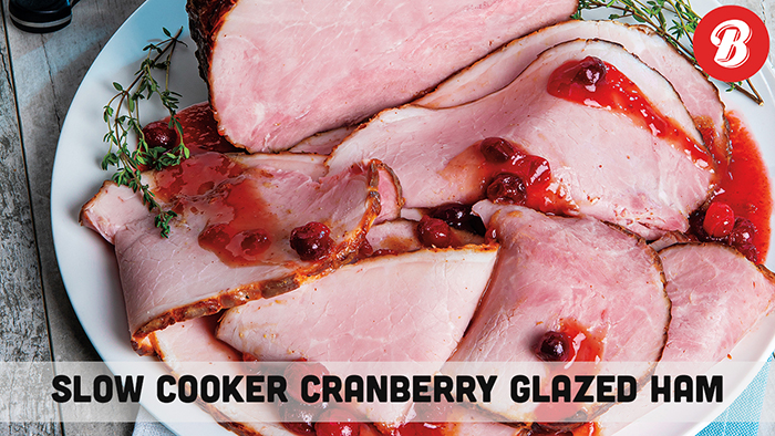 Slow Cooker Cranberry Glazed Ham Recipe