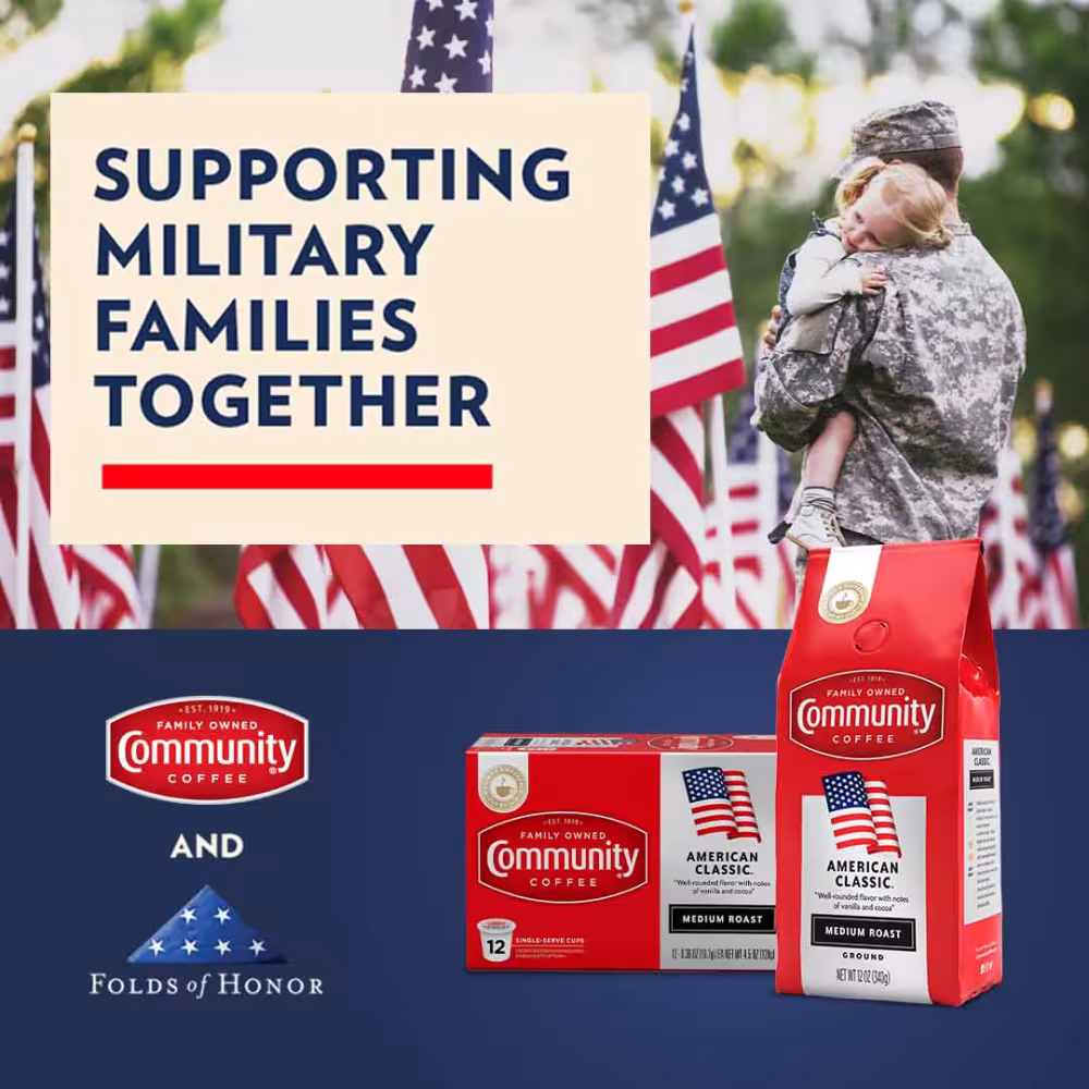 Community Coffee and Folds of Honor