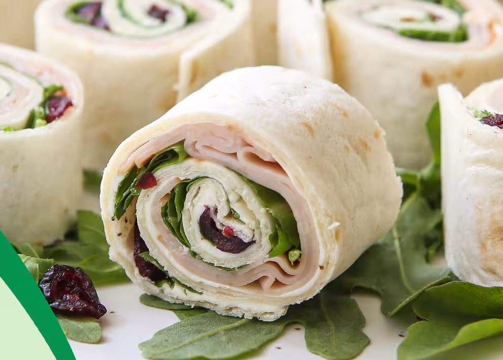 Turkey Cranberry Pinwheels