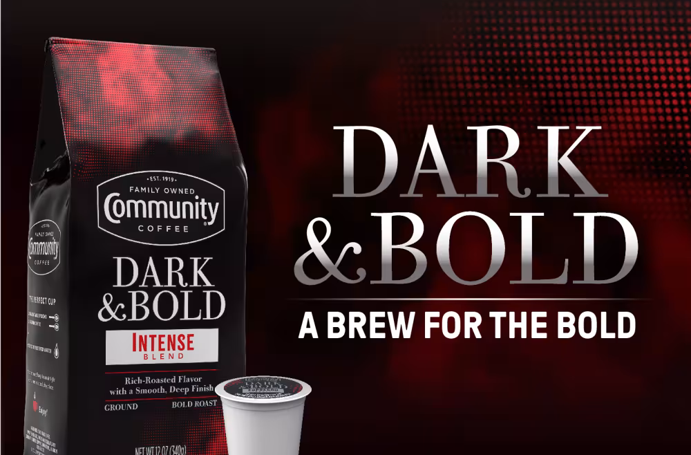 Try the Dark & Bold Espresso Roast from Community Coffee