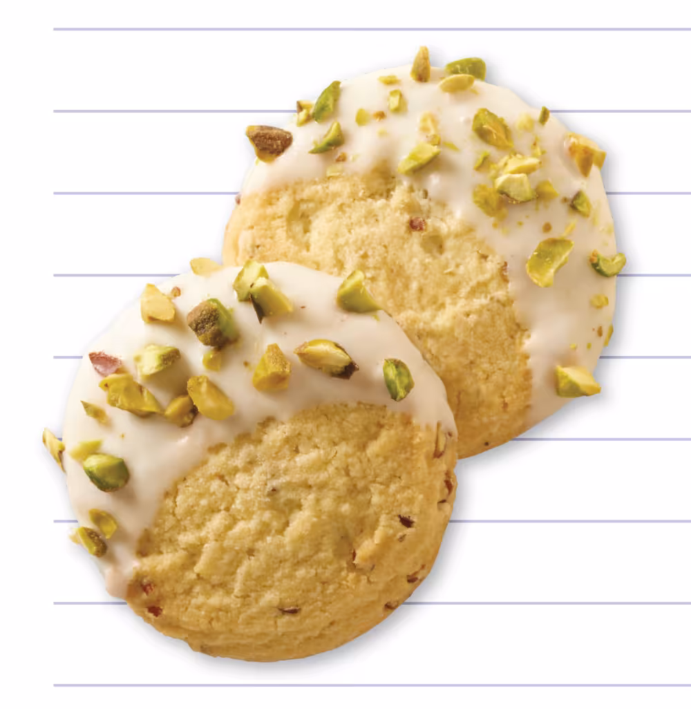 Double Nutty Dipped Shortbread Cookies