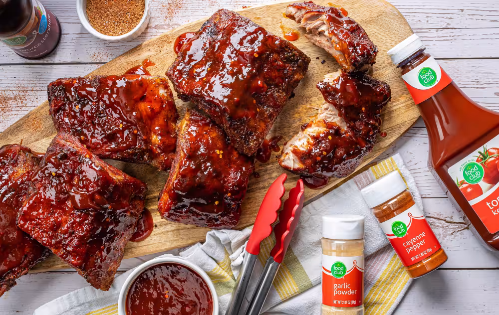 Grilled Sweet & Sticky BBQ Ribs