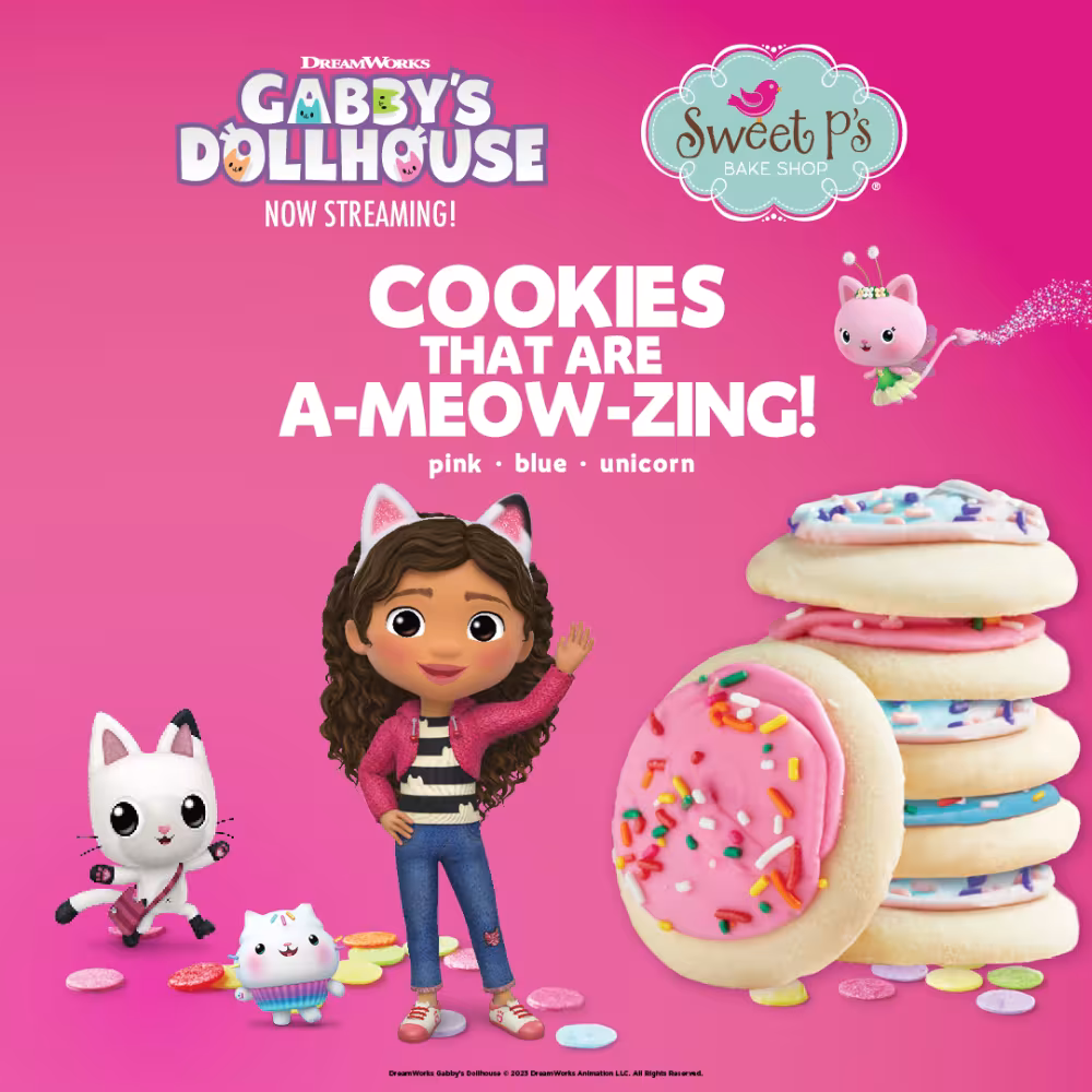 Sweet P’s Bake Shop Partners with DreamWorks Animation’s Gabby’s Dollhouse for Back-to-School