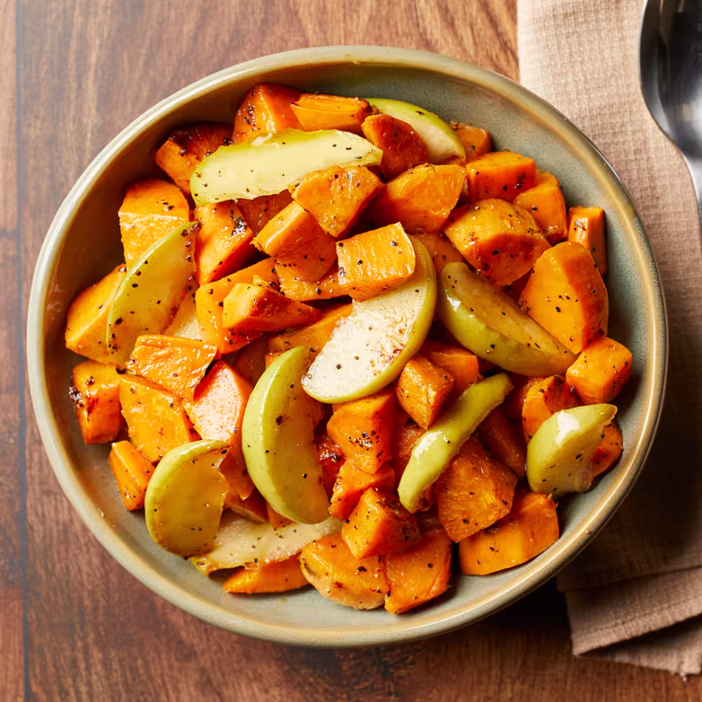 Roasted Sweet Potatoes and Apples