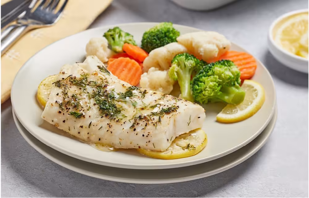 Broiled Lemon Herb Cod