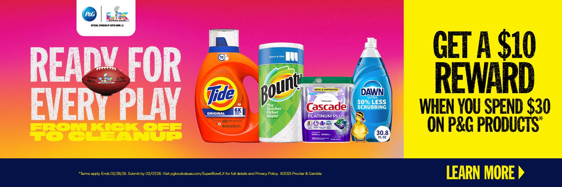 P&G bounty/super bowl