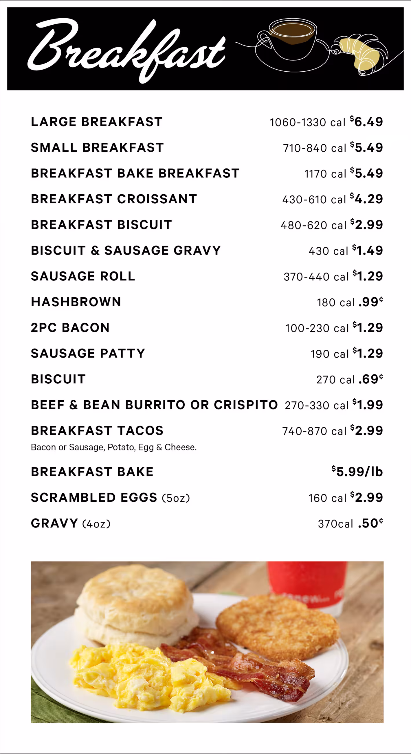 Breakfast Menu